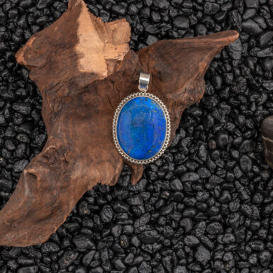 Pre-Owned Lapis Pendant in Sterling