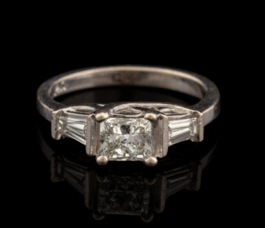 Pre-Owned 1.40 Carat tw Diamond Ring in 14K White Gold