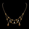 Antique Art Nouveau Citrine & Pearl Necklace