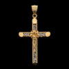 Pre-Owned Crucifix with Cubit Zirconia in 10K