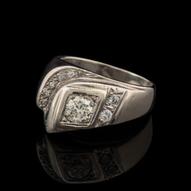 Pre-Owned Old European Diamond Ring in 14K White Gold