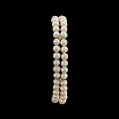 Pre-Owned Fresh Water Pearl & Diamond Bracelet