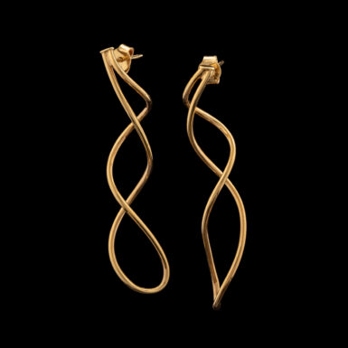 Pre-Owned Twist Earrings in 14K