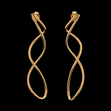 Pre-Owned Twist Earrings in 14K