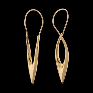 Pre-Owned Freeform Earrings in 14K