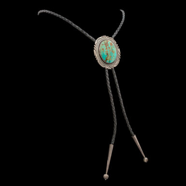Jeanette Dale Pre-Owned Artistian Sterling Silver Turquoise Bolo