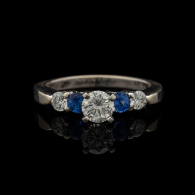 Pre-Owned Diamond & Sapphire Ring