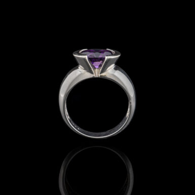 Pre-Owned Amethyst Ring in 14K White Gold