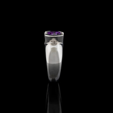 Pre-Owned Amethyst Ring in 14K White Gold