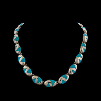 Fortino Mota Vintage Sterling & Enamel Necklace