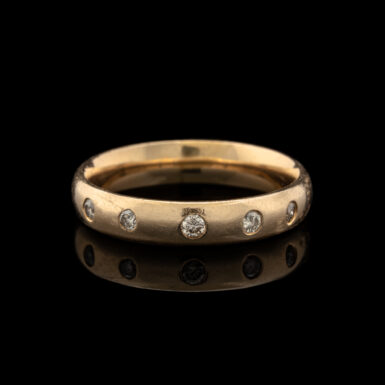 Pre-Owned 5-Diamond Wedding Band in 14K