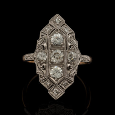 Antique 1.85 ct tw Diamond Filigree Ring
