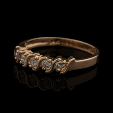 Pre-Owned 5 Diamond Band in 14K