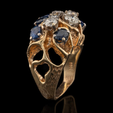Pre-Owned Vintage Sapphire & Diamond Ring
