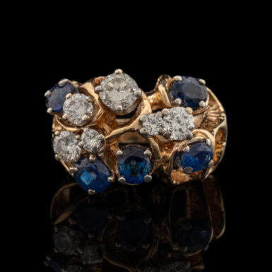 Pre-Owned Vintage Sapphire & Diamond Ring