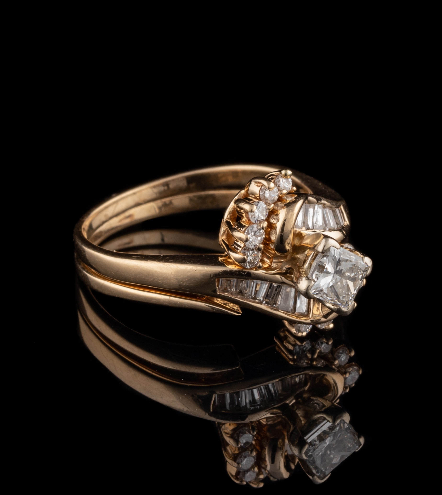 Pre-Owned 14K Diamond Wedding Set - Image 3