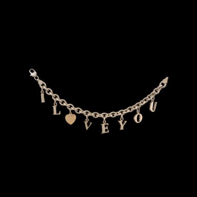 Pre-Owned Sterling Silver Charm Bracelet