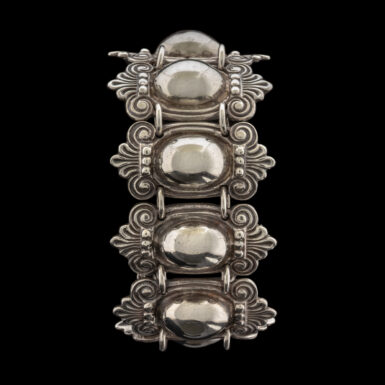 Pre-Owned Sterling Silver Mexican Cabochon Bracelet