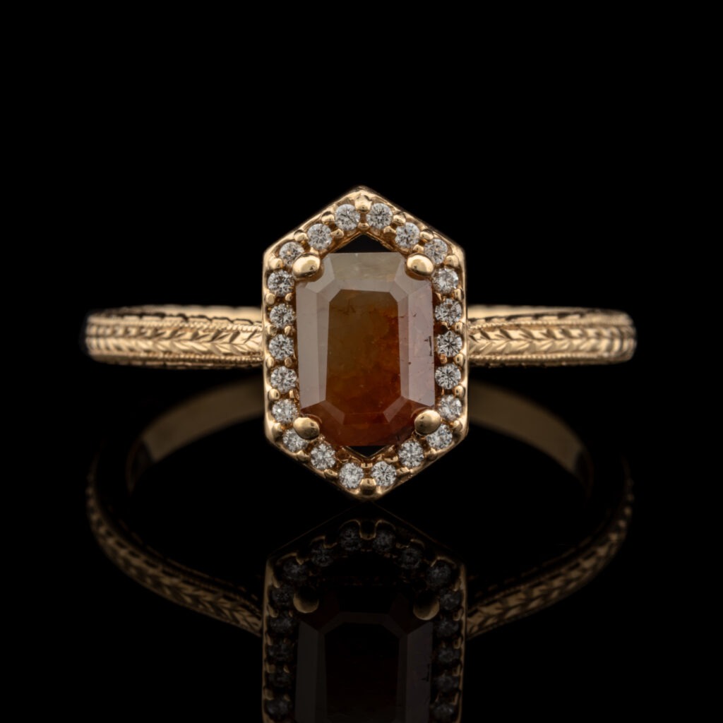 Pre-Owned 1.28 Carat tw Butterscotch Diamond Ring