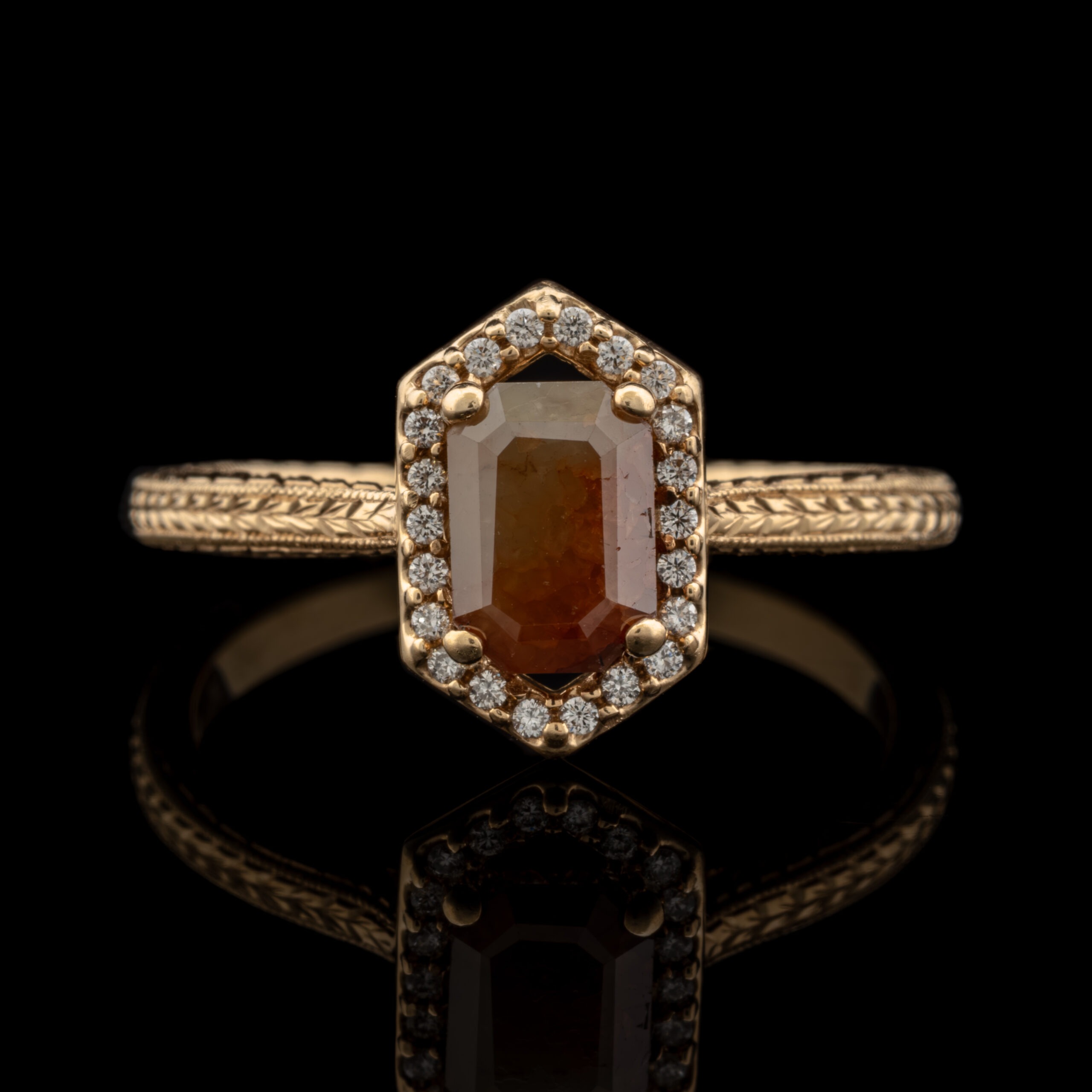 Pre-Owned 1.28 Carat tw Butterscotch Diamond Ring