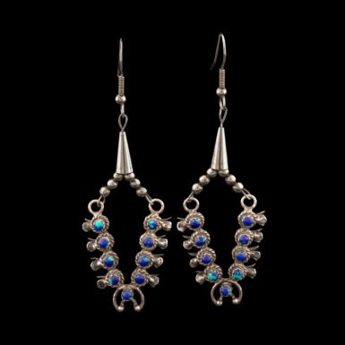 Navajo Vintage Rare Squash Blossom Earrings