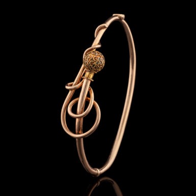 Antique Art Nouveau Bangle Bracelet