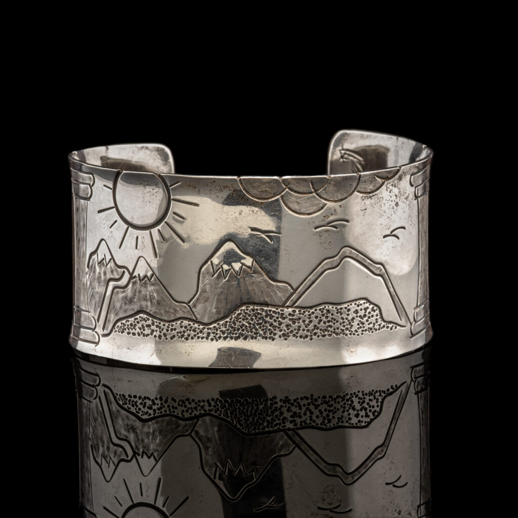 Pre-Owned Artisan Cuff Bracelet in Sterling