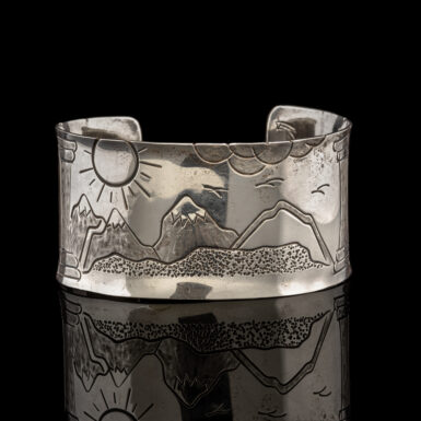 Pre-Owned Artisan Cuff Bracelet in Sterling
