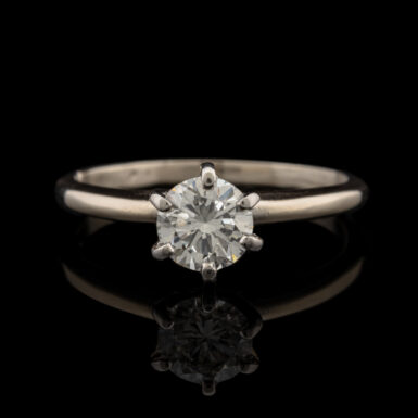 Pre-Owned .75 Carat tw Diamond Solitaire Ring in 14K White Gold