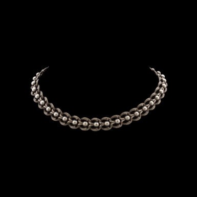 Vintage Danecraft Berry & Loop Necklace in Sterling