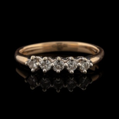 Pre-Owned Five Diamond Band in 14K