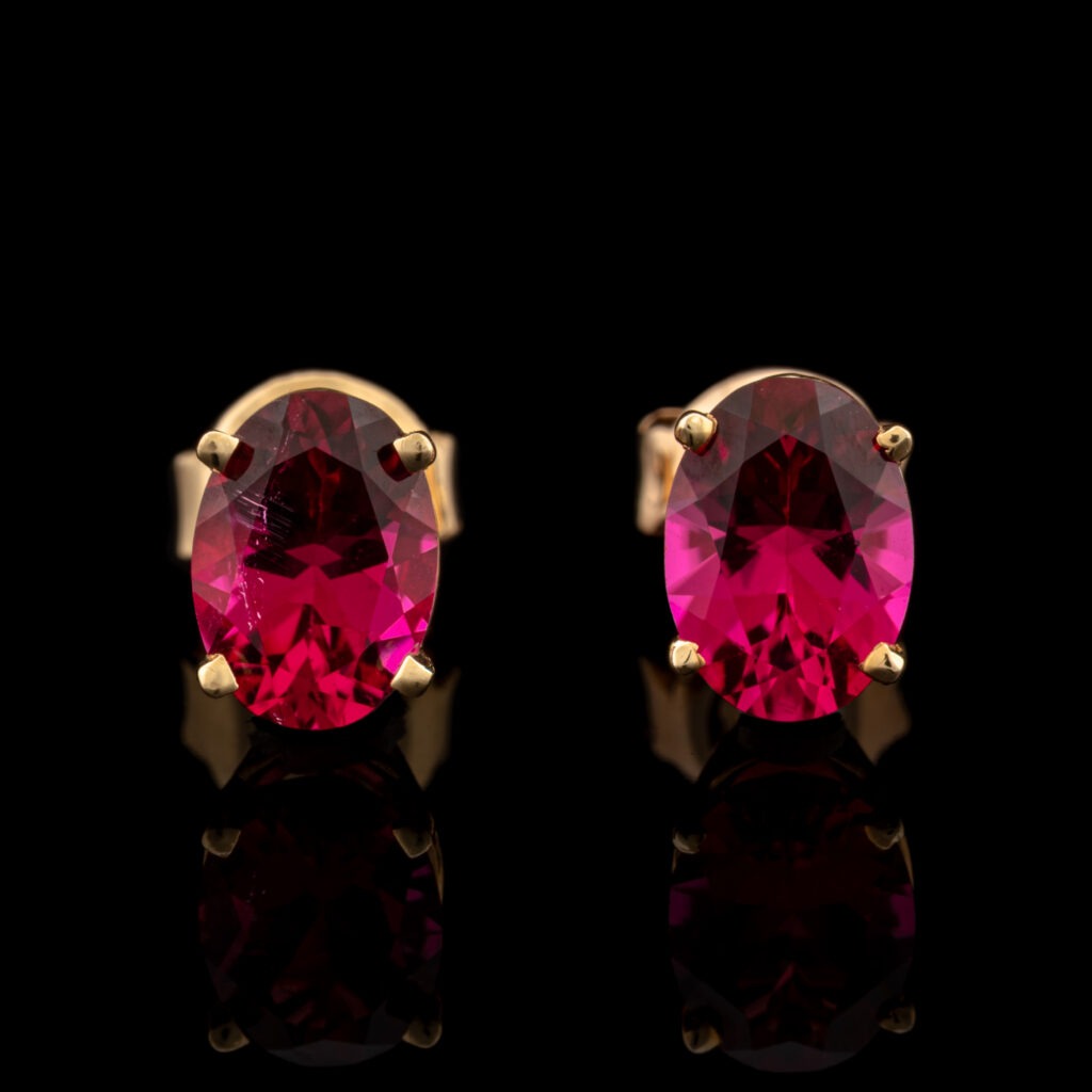 Pre-Owned 2.0 Carat tw Pink Tourmaline Earrings in 14K