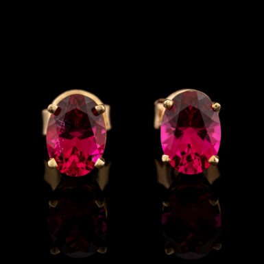 Pre-Owned 2.0 Carat tw Pink Tourmaline Earrings in 14K