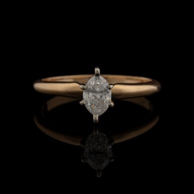 Pre-Owned Marquise Diamond Solitaire Ring in 14K