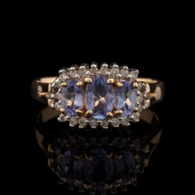 Pre-Owned Tanzanite & Diamond Ring in 14K