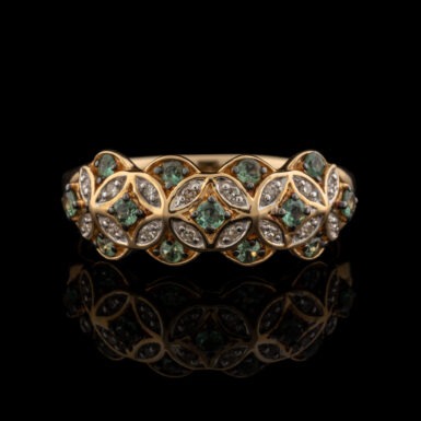 Pre-Owned Alexandrite & Diamond Ring in 14K