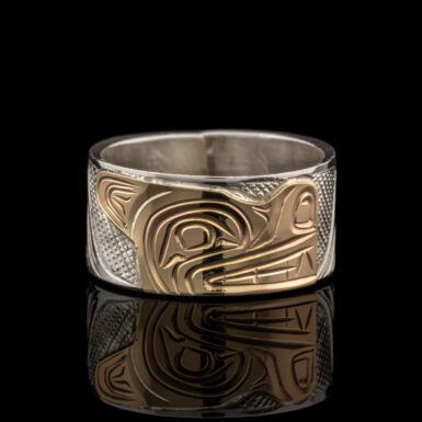 Carmen Goetzen Pre-Owned Master of the Skies Eagle Band in Sterling & Gold