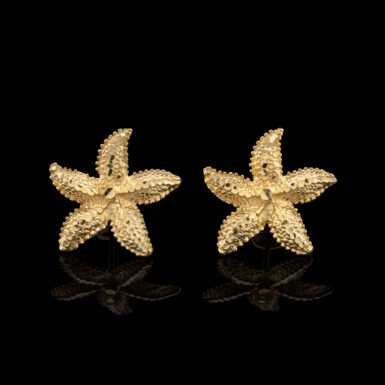 Pre-Owned Starfish Post Earrings in 14K