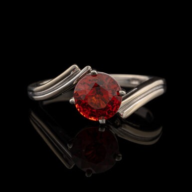 Pre-Owned Spessartite Garnet Ring in 14K White Gold