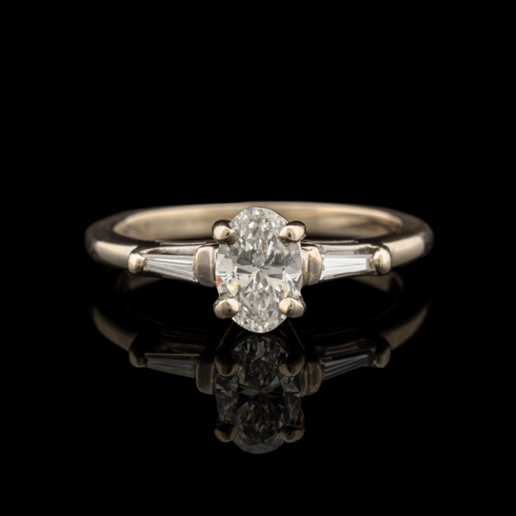Pre-Owned Diamond Engagement Ring in 14K White Gold