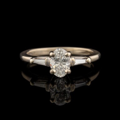 Pre-Owned Diamond Engagement Ring in 14K White Gold