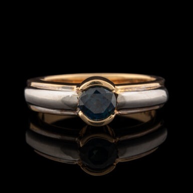 Pre-Owned Sapphire Ring in 14K Yellow & White Gold