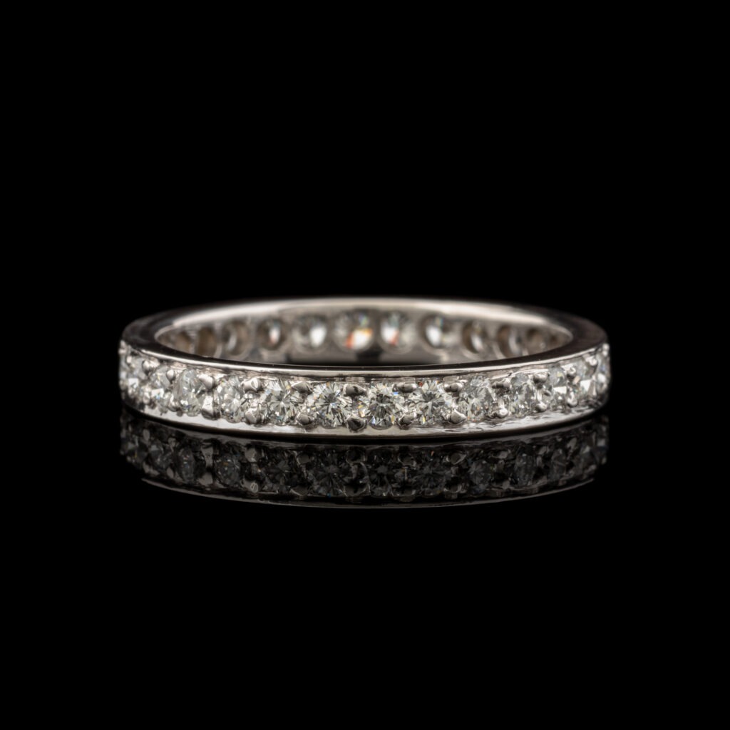 Pre-Owned Diamond Eternity Band in Platinum