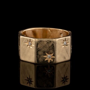 Pre-Owned 8-Sided Diamond Band in 14K
