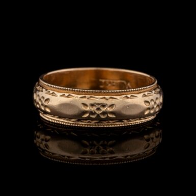 Pre-Owned Patterned Wedding Band in 14K
