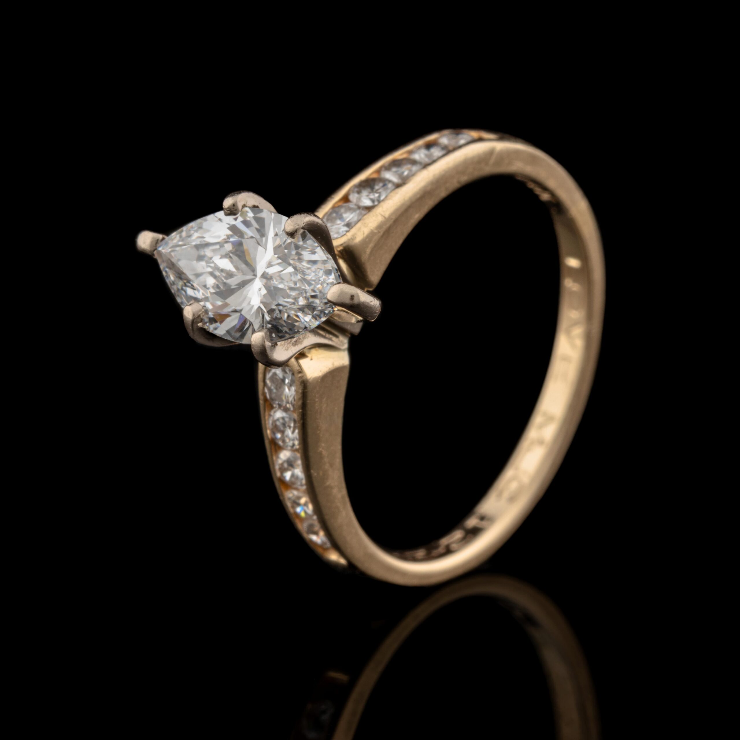 Pre-Owned Marquise Diamond Ring in 14K