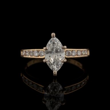 Pre-Owned Marquise Diamond Ring in 14K