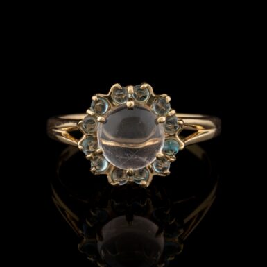 Pre-Owned Moonstone & Topaz Ring in 14K