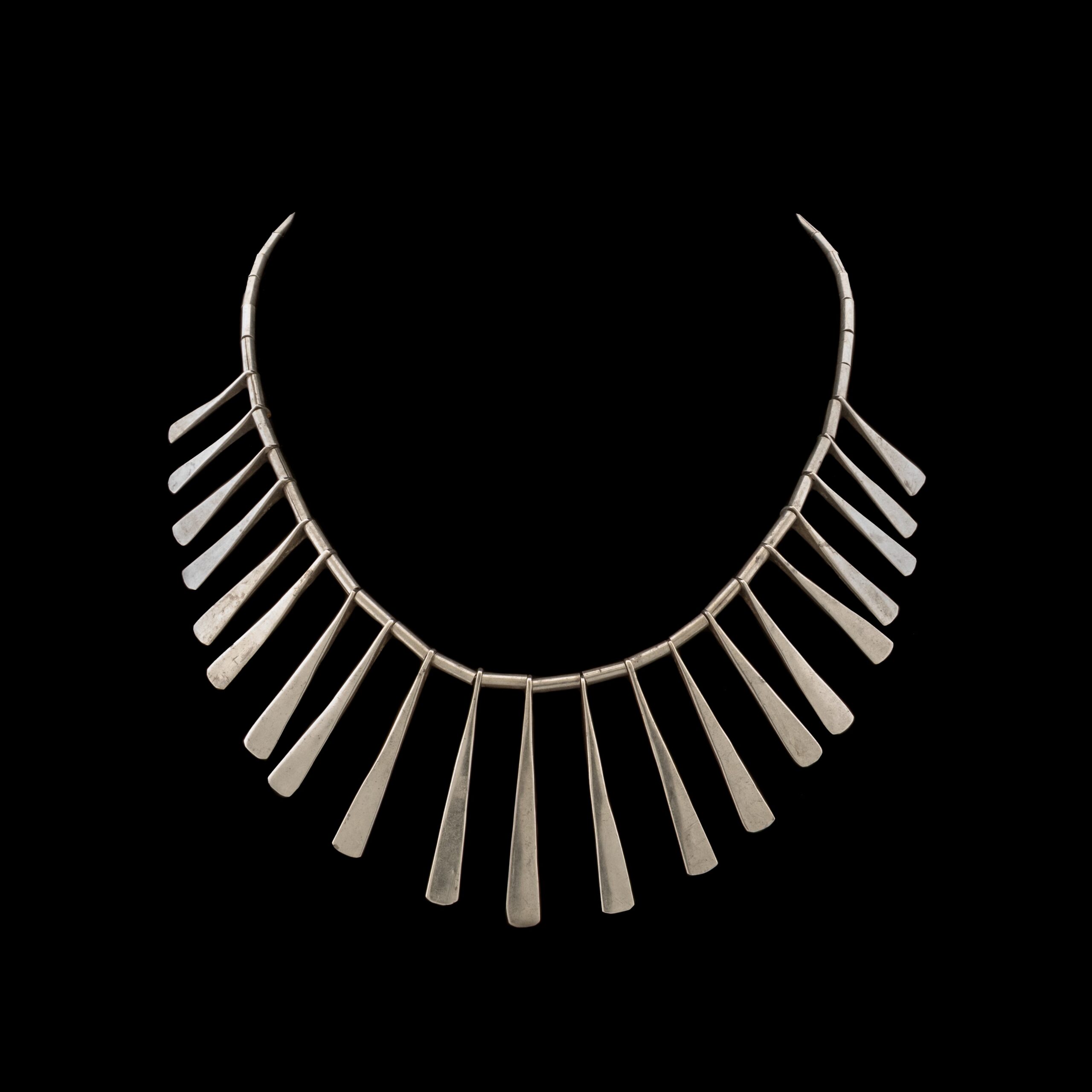 Pre-Owned Mexican Flat Nail Necklace in Sterling Silver