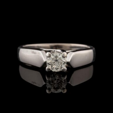 Pre-Owned Diamond Trellis Ring in 14K White Gold